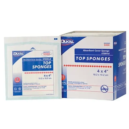 Dukal Top Sponge Sterile 4"X4", 25 Count image {4}