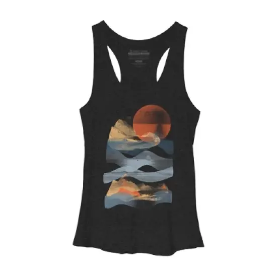 Women's Design By Humans Descending Down The Mountain By NDTank Racerback Tank Top image {2}
