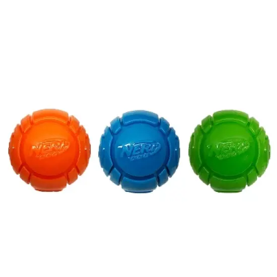 NERF 18" Blaster with 2.5" TPR Sonic Ball Dog Toy - 3pk image {2}