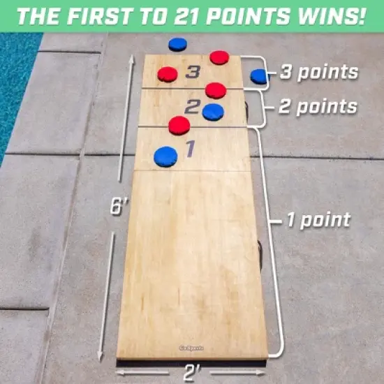 GoSports Tossski Shuffleboard Cornhole Game Set image {2}