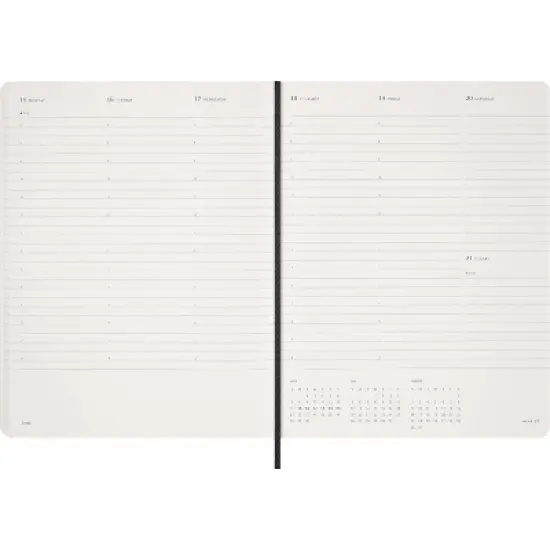 Moleskine Essential Planner 2026 Weekly Vertical XXL Black image {6}