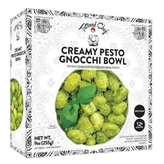 Tattooed Chef Frozen Creamy Pesto Gnocchi Bowl - 9oz image {2}