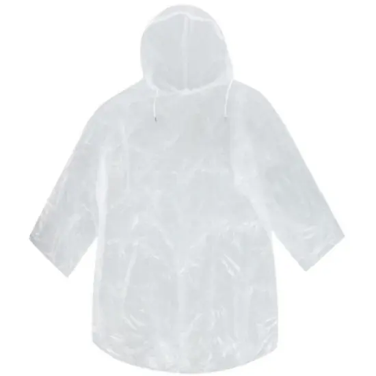 CTM  Clear Rain Pullover with Drawstring Hood image {3}