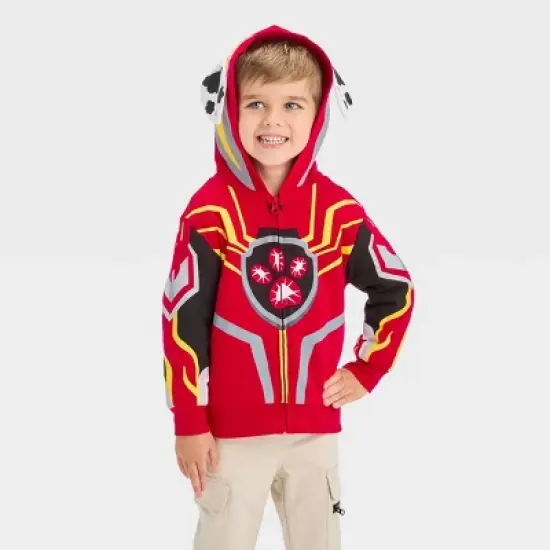 Toddler Boys' PAW Patrol Printed Zip-Up Sweatshirt - Red image {3}