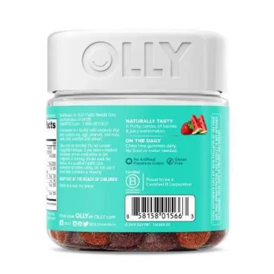 OLLY Teen Girl Multivitamin Gummies - Berry Melon - 70ct image {3}