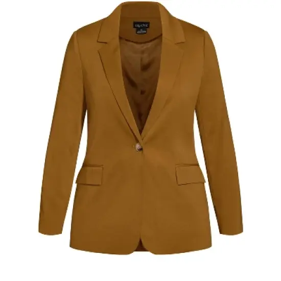 Women's Plus Size Clarissa Jacket - gold | CITY CHIC image {2}