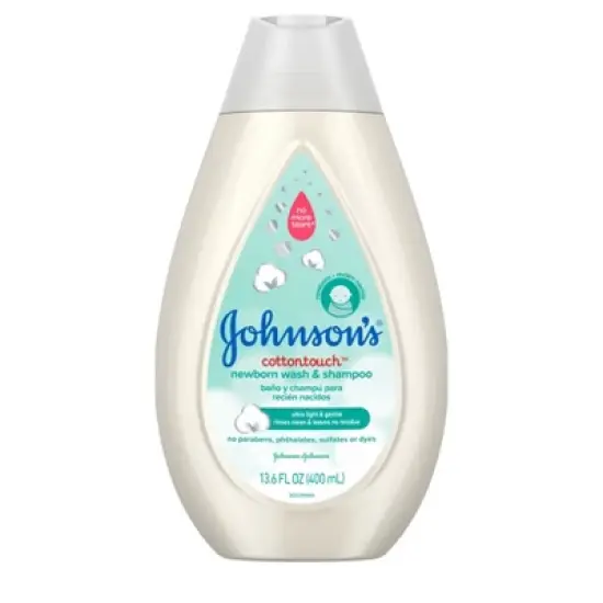 Johnson's Cotton Touch Wash & Shampoo - 13.6 fl oz image {6}