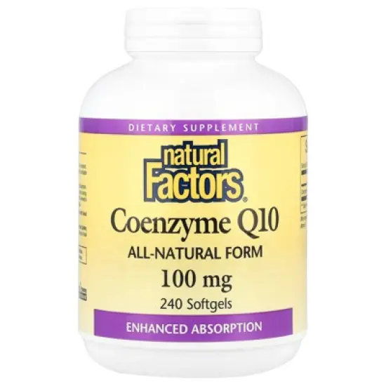 Natural Factors Coenzyme Q10, 100 mg, 240 Softgels image {4}