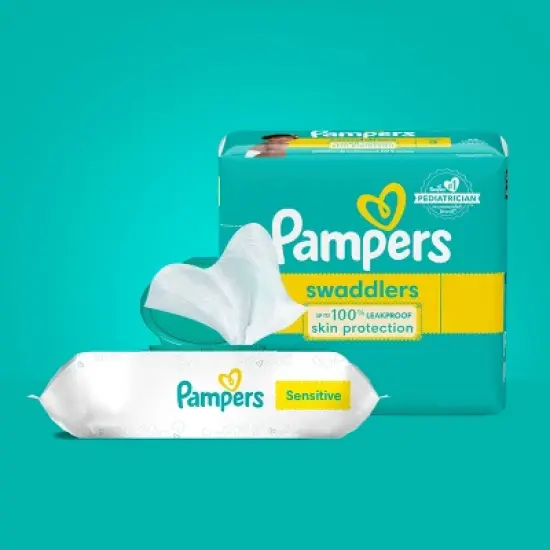 Pampers Sensitive Baby Wipes (Select Count) image {3}