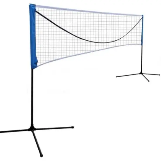 NAYSAYE Sport Net and Rebounder Portable Volleyball Badminton Tennis Net with Adjustable Heights for Indoor Outdoor Play, Black, 240"*7.00"*60" image {5}