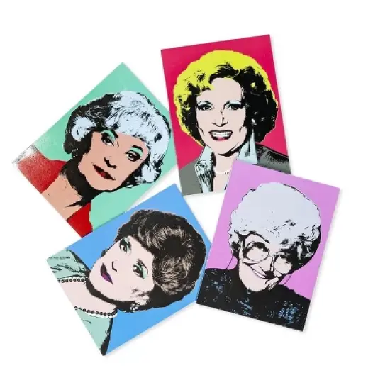 Just Funky The Golden Girls Collectible Warhol Art Style 4-Magnet Set | 4-Inch Tall Magnets image {3}