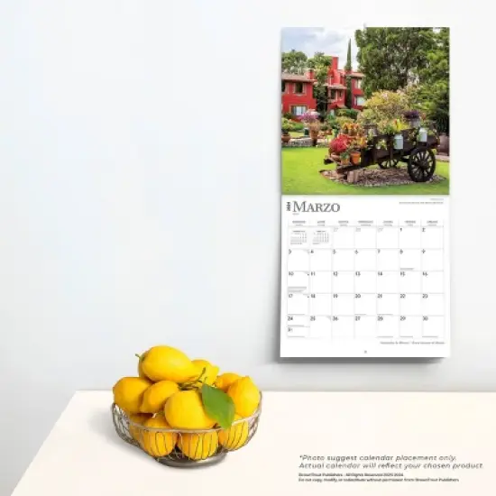 Browntrout 2024 Wall Calendar 12"x12" Bilingual English/Spanish Haciendas de Mexico image {3}
