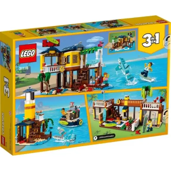 LEGO Creator 3 in 1 Surfer Beach House Building Set 31118 image {3}