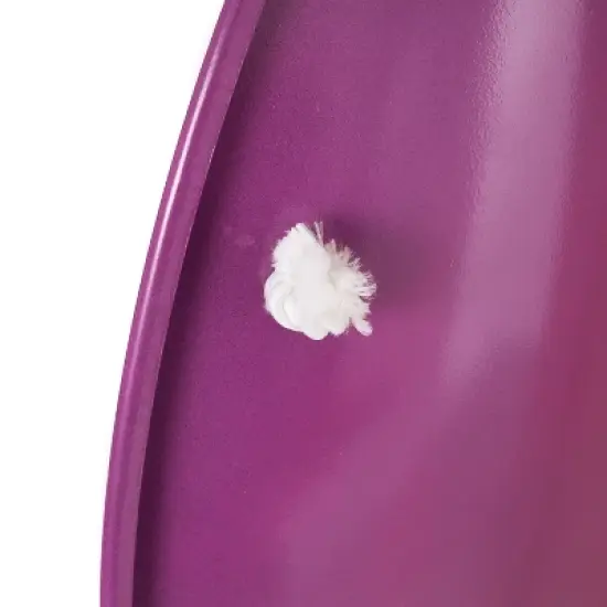 Slippery Racer ProDisc 26 Inch Heavy Duty Aluminum Iron Alloy Metal Kids Winter Saucer Snow Sled with Dual Riveted Soft Grip Rope Handles, Purple image {4}