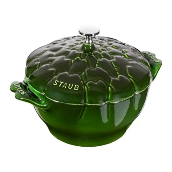 Staub Cast Iron 3-qt Artichoke Cocotte - Basil image {12}