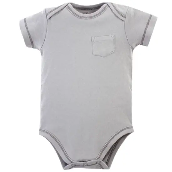 Touched by Nature Organic Cotton Bodysuits 5pk, Farm Friends image {3}