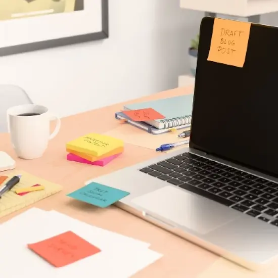 MyOfficeInnovations Stickies Standard Notes 3" x 3" Assorted 100 Sh./Pad 24 Pads/PK 24295902 image {4}