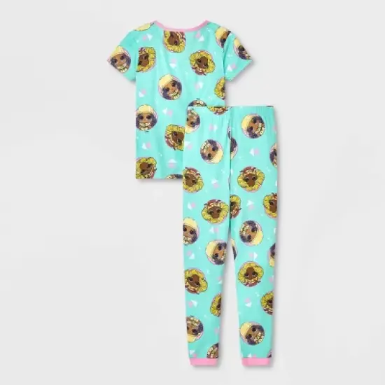 Girls' L.O.L. Surprise! 4pc Pajama Set - Green image {1}