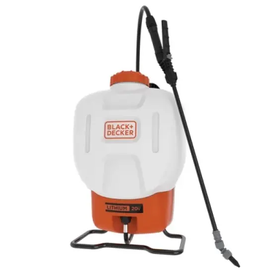 Black & Decker 190657 20V MAX 4 gal. Lithium-ion Cordless Backpack Sprayer Kit with (1) 20V Battery and (1) Charger image {1}