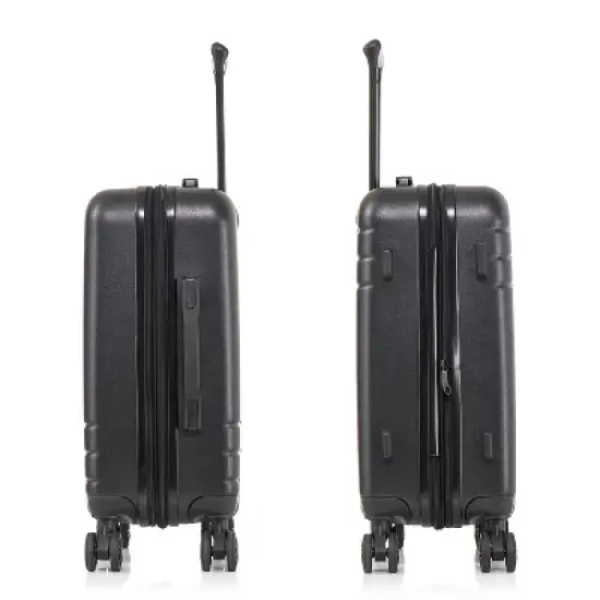 DUKAP Zahav Lightweight Hardside Carry On Spinner Suitcase - Black image {7}