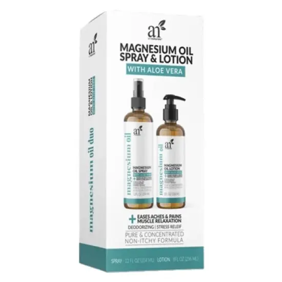 artnaturals&nbsp;Magnesium Oil Spray and Body Lotion Duo - 2ct image {1}