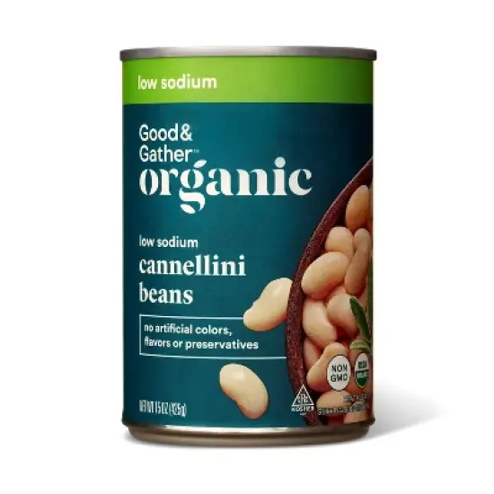 Organic Low Sodium Cannellini Beans - 15oz - Good & Gather&trade; image {3}