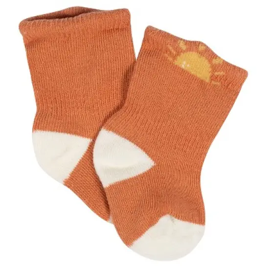 Gerber Baby Neutral 8-Pack Jersey Wiggle Proof&reg; Socks Southwest image {4}