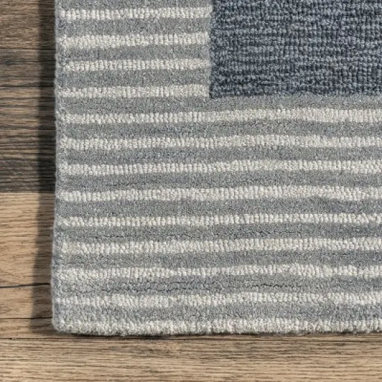 Shelley Abstract Striped Wool Area Rug image {4}