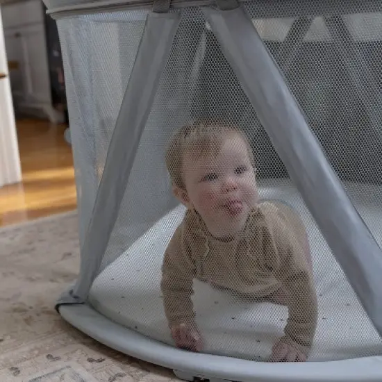 Ingenuity Dream Retreat 3-in-1 Portable Bassinet, Playard and Light Blocking Shade, 0-36 Months - Neutral image {14}