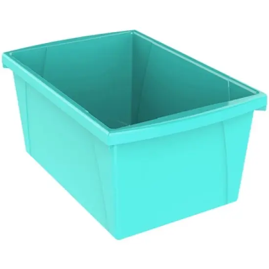 Storex Medium Classroom Storage Bin, Teal image {3}
