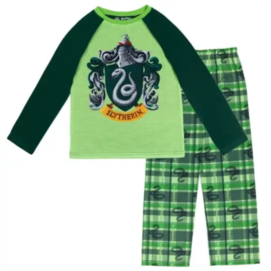 Harry Potter Hufflepuff Ravenclaw Slytherin Gryffindor Girls Pajama Shirt and Pants Little Kid to Big Kid image {10}