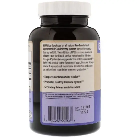 MRM Nutrition CoQ-10, 100 mg, 120 Softgels image {2}