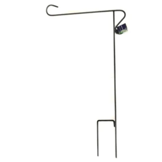 Home & Garden Mini Flag Pole  -  One Flag Holder 30.0 Inches -  Iron Summer Spring Yard Decor  -  8218  -  Iron  -  Black image {1}