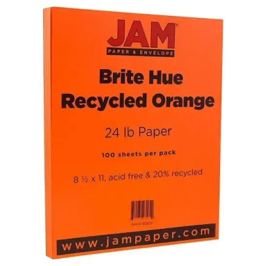 JAM Paper Brite Hue 24lb Paper 8.5" x 11" 100pk image {5}
