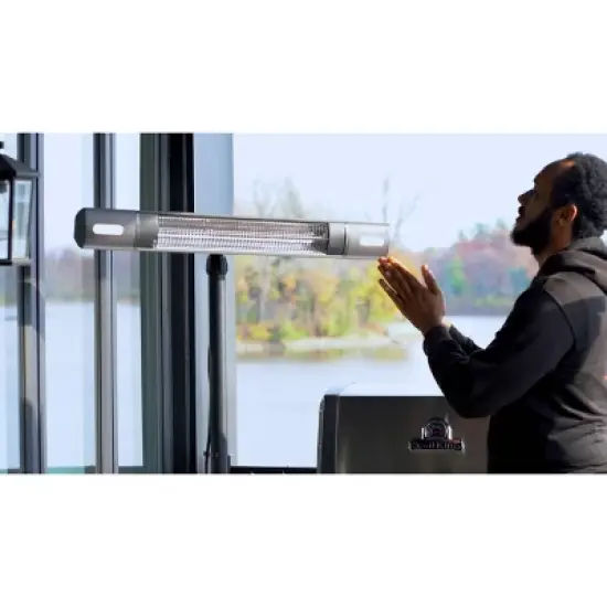 EnerG+ Freestanding Infrared Electric Outdoor Heater with LED and Remote image {1}