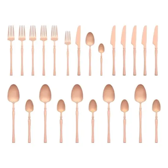 REGALWOVEN 24 Pcs 1 Set Stainless Steel Durable Rust-Proof Corrosion Resistant Serving Sets image {10}