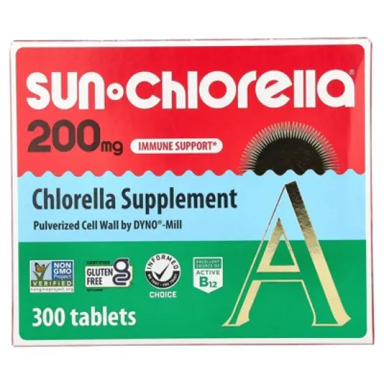 Sun Chlorella Chlorella Supplement, 200 mg, 300 Tablets image {3}