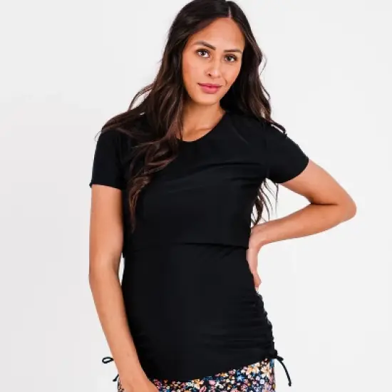 Calypsa Womens Nina Nursing and Maternity Swim Top image {3}