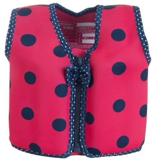 Konfidence Learn to Swim Buoyancy Jacket in Pink Ladybird image {7}