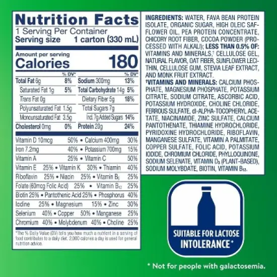 Ensure Plant-Based Protein Nutrition Shake, Chocolate, 11 fl oz, 12 Count image {3}