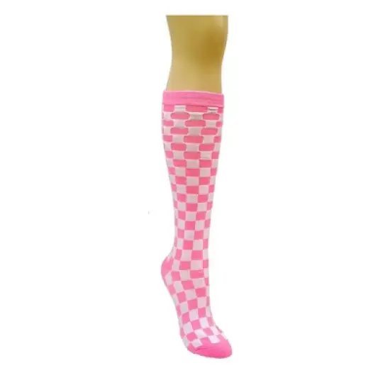 Compact Checker Patterned Knee High Socks from the Sock Panda (Women's Sizes, Adult Medium) image {6}