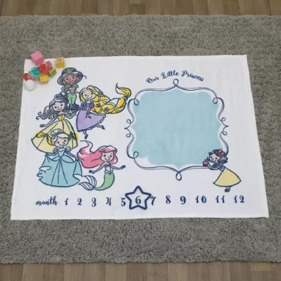 Disney Princess Super Soft Milestone Baby Blanket image {4}