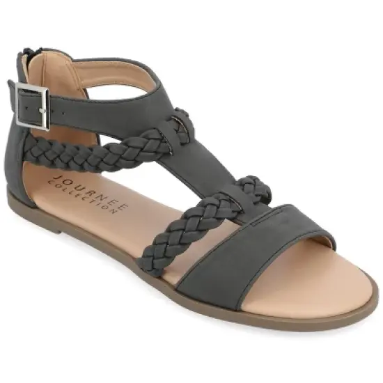 Journee Collection Womens Florence Tru Comfort Foam Gladiator Flat Sandals image {9}