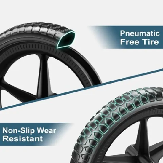 Itopfox Toddler Balance Bike for 2-5 Year Olds, No Pedal Toy Bike with Tool-Free Adjustment, Includes Custom Plate & 3 Stickers Black image {6}