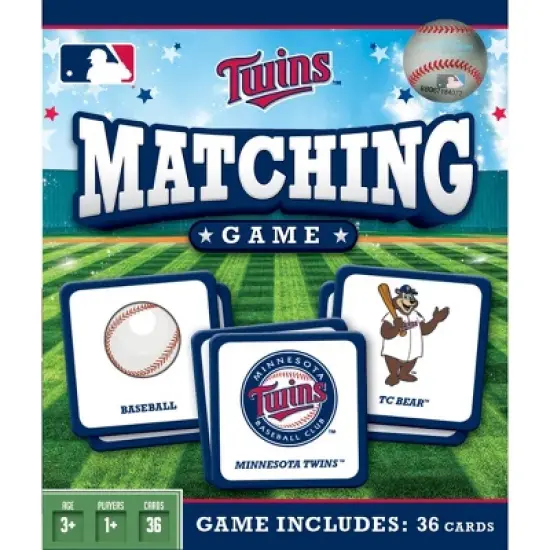 MasterPieces Officially Licensed MLB Minnesota Twins Matching Game for Kids and Families image {1}