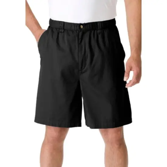 KingSize Men's Big & Tall Knockarounds 8&34 Full Elastic Plain Front Shorts image {6}