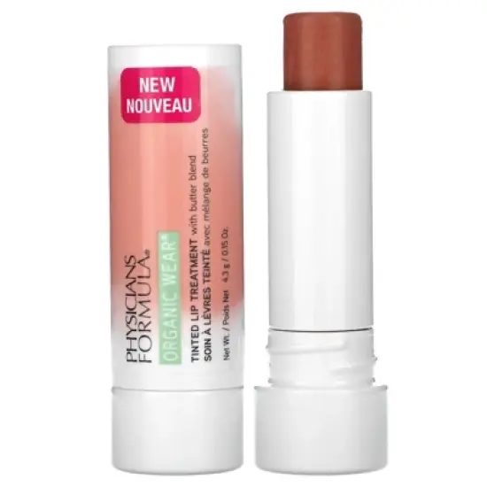 Physicians Formula Organic Wear, Tinted Lip Treatment, Gingersnap, 0.15 oz (4.3 g) image {2}