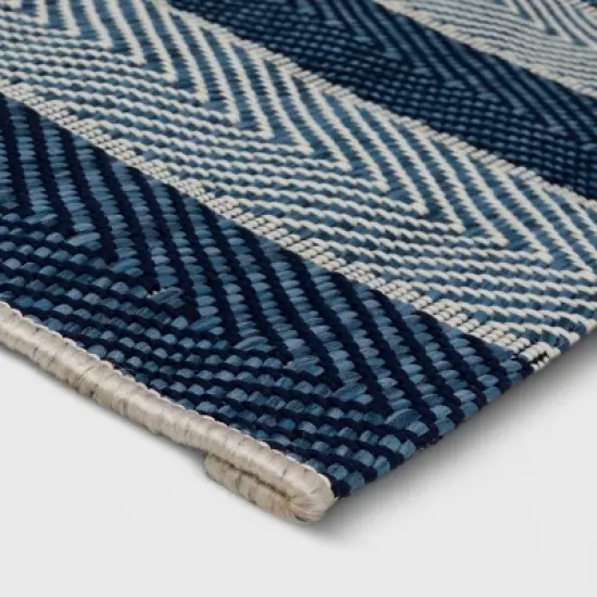 Outdoor Rug Beach Stripe Blue - Threshold&trade; image {1}