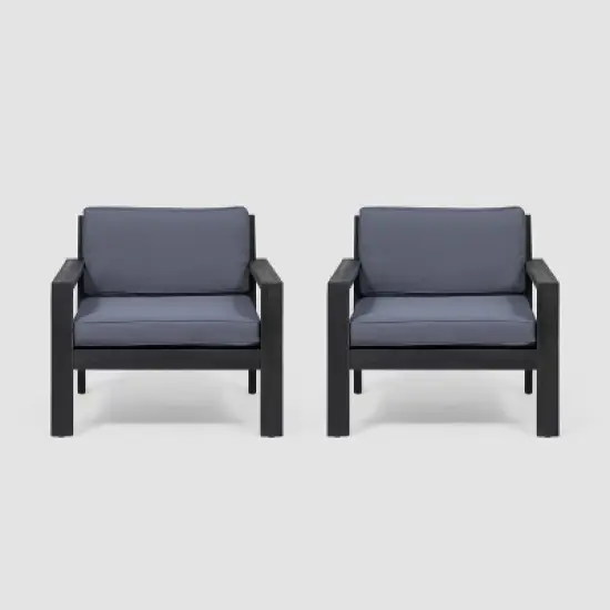 Santa Ana 2pk Acacia Wood Club Chairs - Christopher Knight Home image {5}