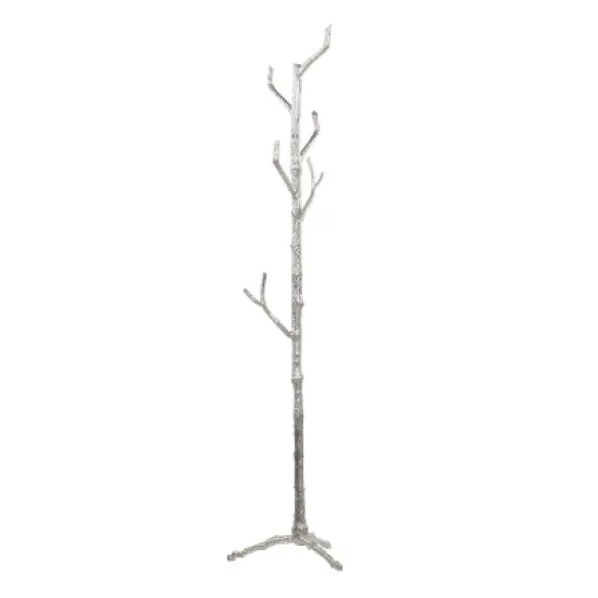 Eclectic Metal Coat Rack Silver - Olivia & May image {8}